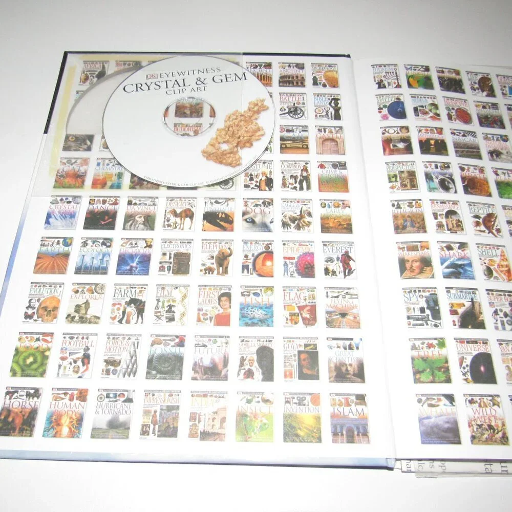 DK Eyewitness Books “Crystal & Gem” • Clip-Art CD + Wall Chart • DK Publishing